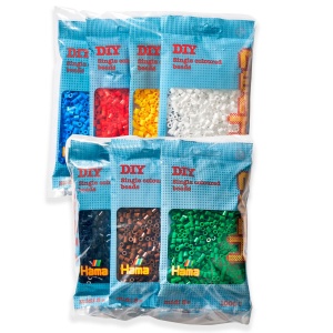 Set Hama Perlen 9412 cu 7000 Perle Midi in 7 Culori, Creativitate pentru Toata Familia