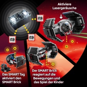 Set Interactiv LEGO Star Wars 75421 - TIE Fighter cu Minifigur si SMART Brick - Img 4
