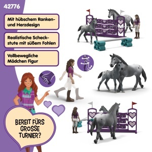 Set joc schleich Horse Club Lisa cu cai, 7 piese, pentru copii de la 5 ani - Img 3