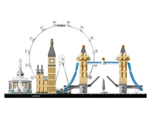 Set LEGO Architecture London Skyline 468 piese, model cu Big Ben, London Eye si Tower Bridge - Img 2