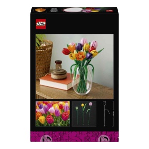 Set LEGO Botanicals Buchet de Lalele 11501 - 14 Lalele Colorate, DIY Decoratiune - Img 4
