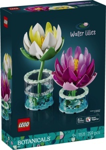 Set LEGO Botanicals Seerosen 11511, 259 piese, 2 flori, decoratiuni interioare - Img 10
