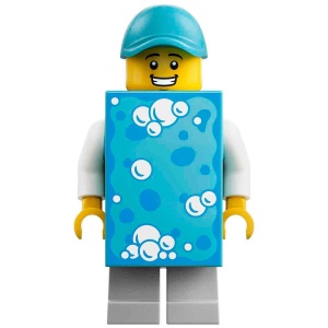 Set LEGO City - Spalatorie Auto cu 2 Masini, 4 Figurine, 583 Piese - Img 4