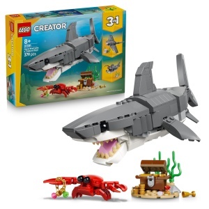Set LEGO Creator 3-in-1 Wilder Hai 31381 - 379 piese, pentru copii de la 8 ani