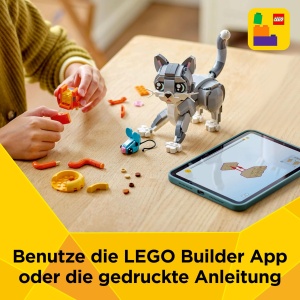 Set LEGO Creator 3in1 Pisica Gri 31163 - 3 Figurine, pentru copii peste 8 ani - Img 6