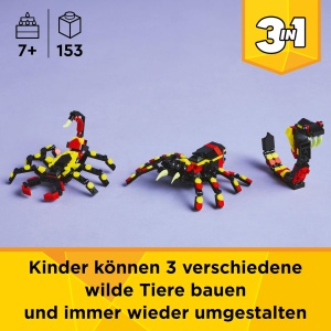 Set LEGO Creator 3in1 - Spina, Scorpion si Sarpe - 153 piese, pentru copii 7 - Img 2