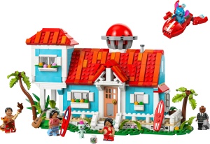 Set LEGO Disney Casa de Plaja Lilo si Stitch 43268, 834 piese, 5 figurine - Img 10