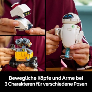 Set LEGO Disney WALL-E si EVE, 811 piese, figurine detaliate - Img 5