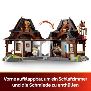 Set LEGO NINJAGO 15 ani - Patru-Arme Forja, 1259 piese, 6 minifigurine - Img 3