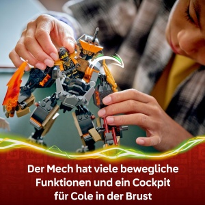 Set LEGO NINJAGO Cole Action-Mech 71854 cu 3 Minifiguri si Accesorii - Img 3