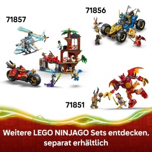 Set LEGO NINJAGO Der Drache des Lebens 71859 - 1050 piese, 8 minifiguri, dragon mobil - Img 7