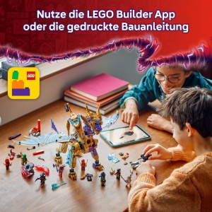 Set LEGO NINJAGO Lichtbogendrache 71836 cu 8 Minifiguri si Spinjitzu-Spinner - Img 6
