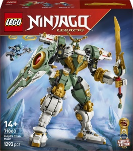 Set LEGO Ninjago Lloyd Titan-Mech 71860, 1292 piese, cu 3 figurine