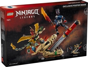 Set LEGO NINJAGO Showdown pe Drachenklinge - 1016 piese, 4 minifigurine, Mech si Dragon - Img 9