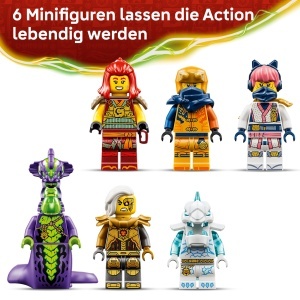 Set LEGO NINJAGO Wyldfyres Drachenmech 71868 - 2-in-1, 821 piese, 6 minifigurine - Img 6