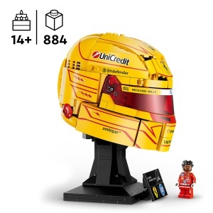 Set LEGO Scuderia Ferrari Helm Lewis Hamilton 43022, 884 piese, galben - Img 2