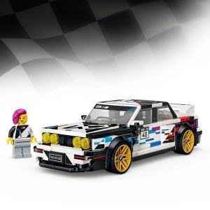 Set LEGO Speed Champions BMW M3 E30 - 358 piese, 1 minifigur, design autentic - Img 3