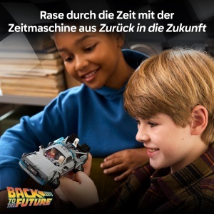 Set LEGO Speed Champions DeLorean 77256 - 357 piese, 2 figurine, cadou creativ - Img 2