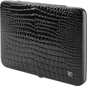 Set Manichiura si Pedichiura ZWILLING 10 Piese Negru Croco Design - Img 3