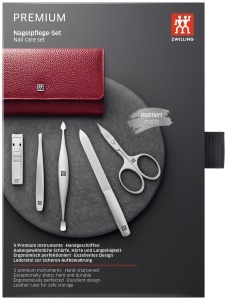 Set manichiura ZWILLING TWINOX, 5 piese, rosu, premium - Img 6