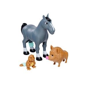 Set masina de salvare animale Simba Feuerwehrmann Sam, cu lumini, figurine si accesorii, 34 cm - Img 3
