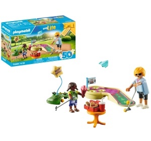 Set Minigolf PLAYMOBIL myLife 71449, pentru copii de la 4 ani, cu accesorii incluse