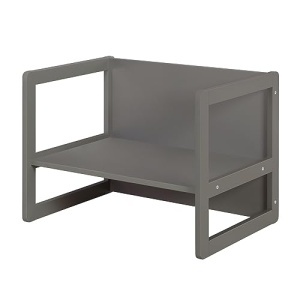 Set mobilier copii Roba 3in1 multifunctional lemn MDF culoare antracit - Img 11