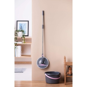 Set mop cu galeata si microfibra York ROLLUP, sistem ergonomic, telescopic - Img 4