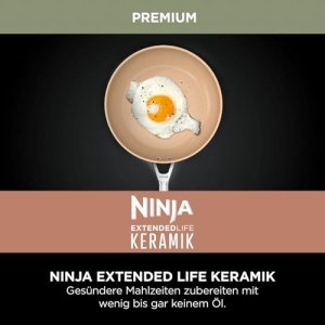 Set oale si tigai ceramice Ninja Extended Life CW95000EUUKDB, 5 piese, antiaderente, gri si terracotta - Img 11