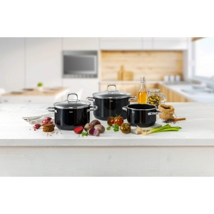 Set oale Silit Elegance Line 4 piese Silargan inductie negru - Img 2