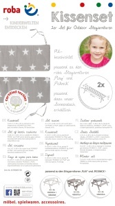 Set perne Roba Little Stars pentru mobilier Picknick si Play rezistent PU-beschichtet - Img 5