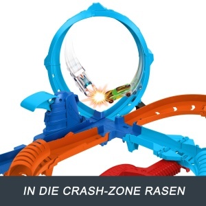 Set pista Hot Wheels Ultra Hots cu 2 masini 164, 2 loopings si 2 zone de crash - Img 5