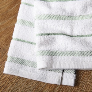 Set prosoape de bucatarie KitchenAid Albany, 4 bucati, 40,6 x 66 cm, verde - Img 3