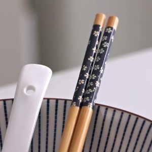 Set Ramen Hakata IBILI, 1.15L, Porcelain, cu Lupa si 2 Betisoare - Img 2