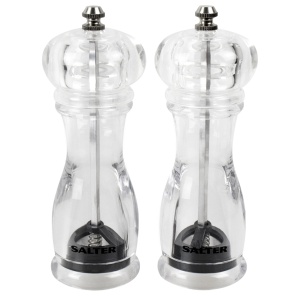 Set rasnite sare si piper Salter 7606 CLXR mecanism ceramica diamant reglabil BPA-Free