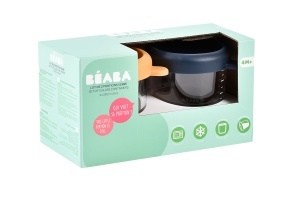 Set recipiente sticla Beaba 250 ml 2 buc rezistente la temperaturi culori NachtblauHoney - Img 7