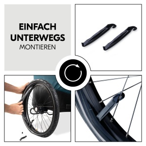Set Reparare pentru Remorci Biciclete hauck Dryk Duo Plus, 2 Tuburi 20 Zoll - Img 4