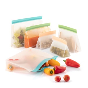 Set reutilizabil InnovaGoods Zags 6 pungi etanse pentru depozitare alimente diferite dimensiuni - Img 2