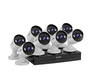 Set supraveghere video Tenda TK8P-4BC, 8 camere 4MP, NVR, noapte, AI