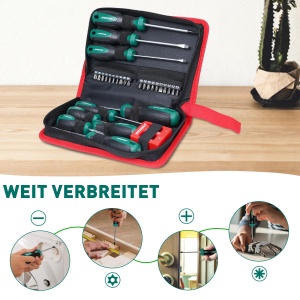 Set surubelnite HYCHIKA, 30 piese, otel CR-V, varf magnetic, maner antialunecare - Img 6