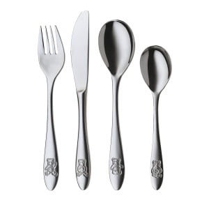 Set tacamuri copii Silit Pezzy 4 piese inox Crominox ergonomic pentru copii 3