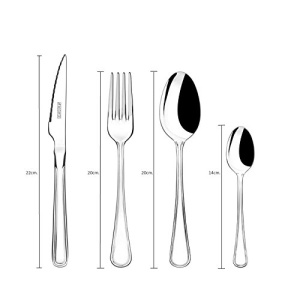Set Tacamuri MONIX Manila, 24 Piese, Inox 1810, Design Elegant - Img 3