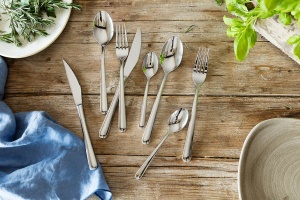 Set Tacamuri MONIX Pisa, 24 piese, otel inoxidabil 1810, cu cutit pentru friptura - Img 5