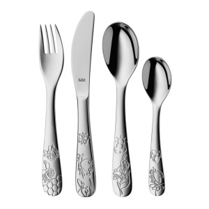 Set tacamuri pentru copii Silit Trend 4 piese Crominox Ergonomic Insecte