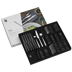 Set tacamuri WMF Palermo 12 persoane tacamuri 60 bucati cutit monobloc otel inoxidabil Cromargan lustruit stralucitor poate fi spalat in masina de spa - Img 15