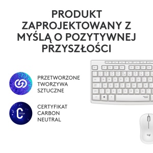 Set tastatura si mouse Logitech MK295, wireless, alb, cu tehnologie SilentTouch - Img 8