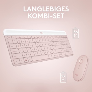 Set Tastatura si Mouse Logitech MK470 Slim Combo, Wireless, Design Modern - Img 6