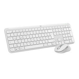 Set tastatura si mouse wireless Logitech MK950 Signature Slim, Bluetooth, recilcat