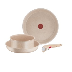 Set Tefal Ingenio Delight L7839102 3 piese maner detasabil aluminiu reciclat antiaderent