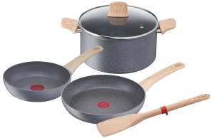 Set Tefal Natural Force G2669282 - Oala 24 cm si Tigaie 2024 cm, Inductie, Antiaderenta
